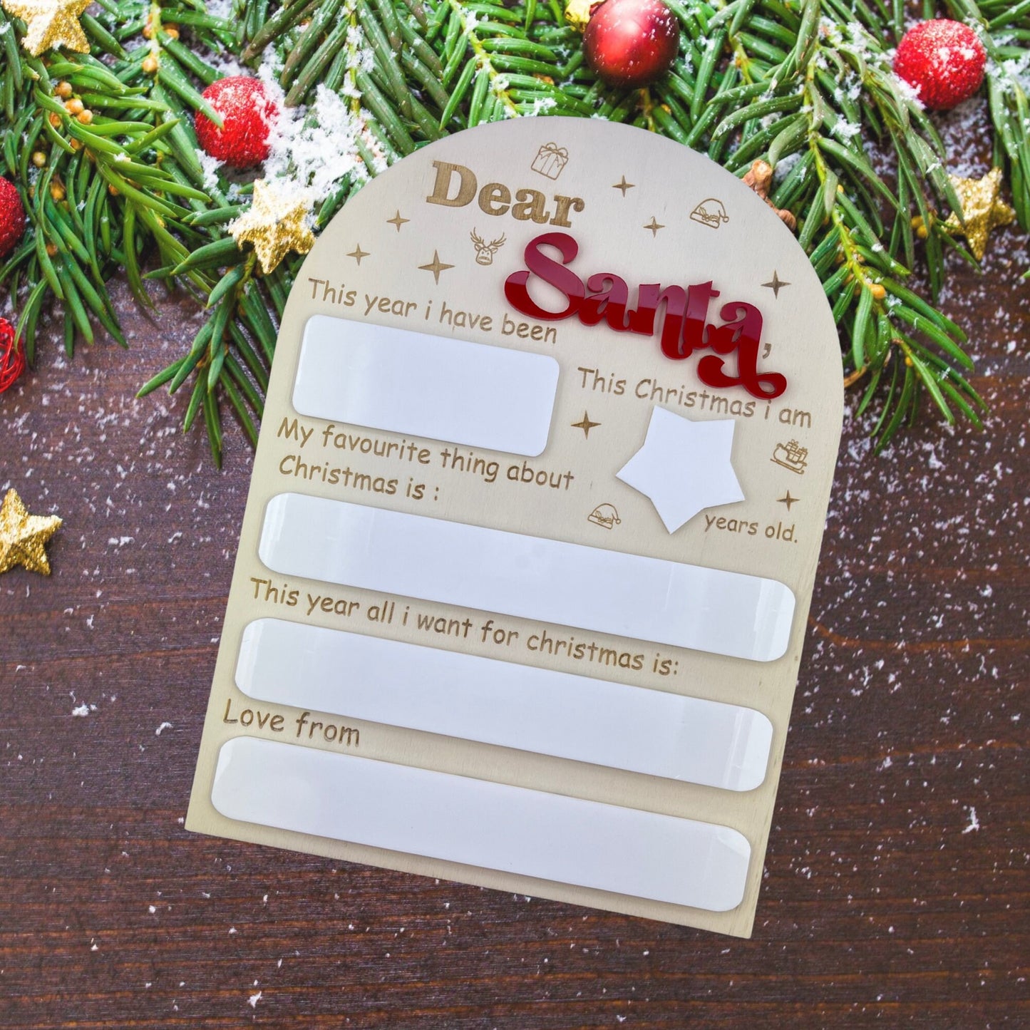 Dear Santa letter reusable