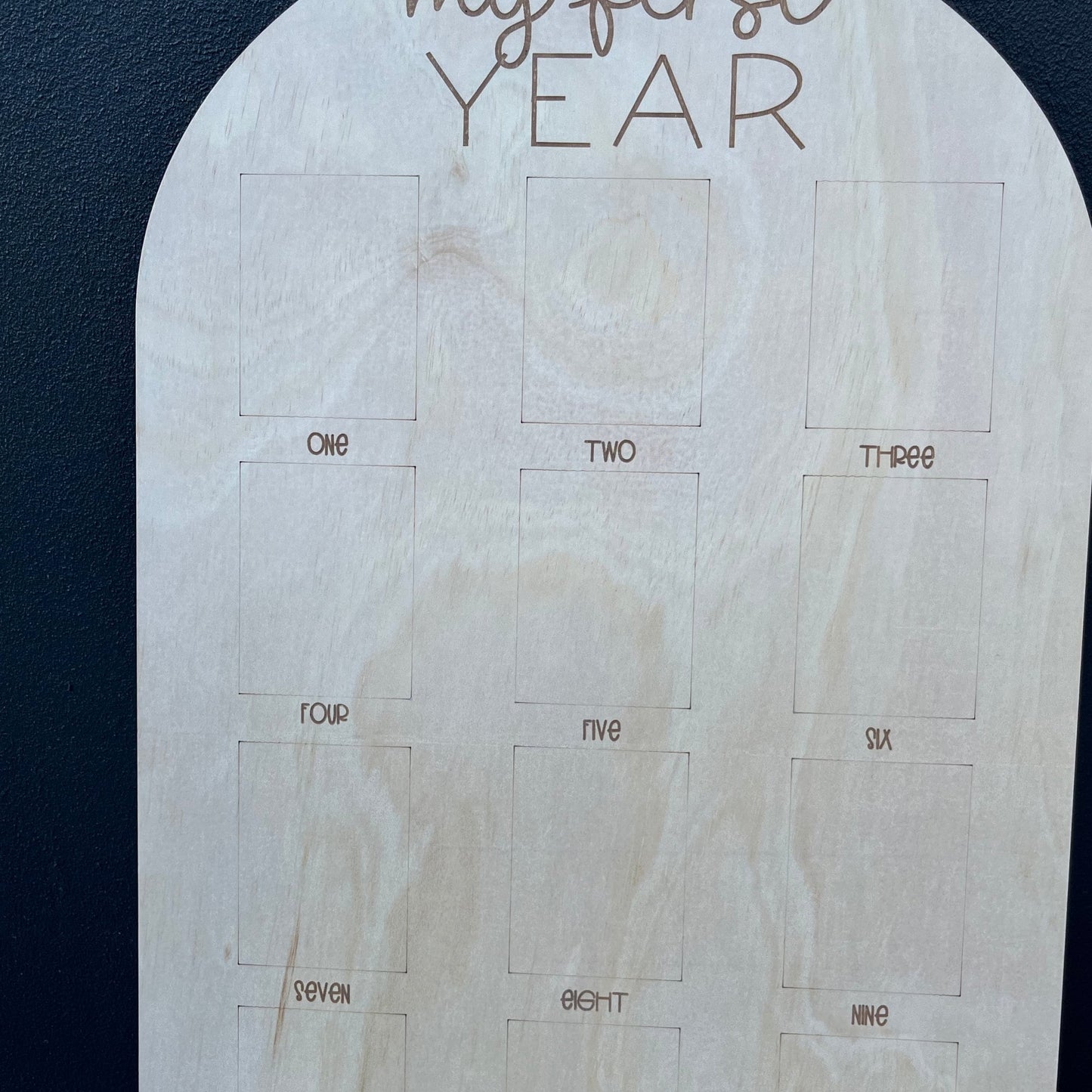 My first year photo board