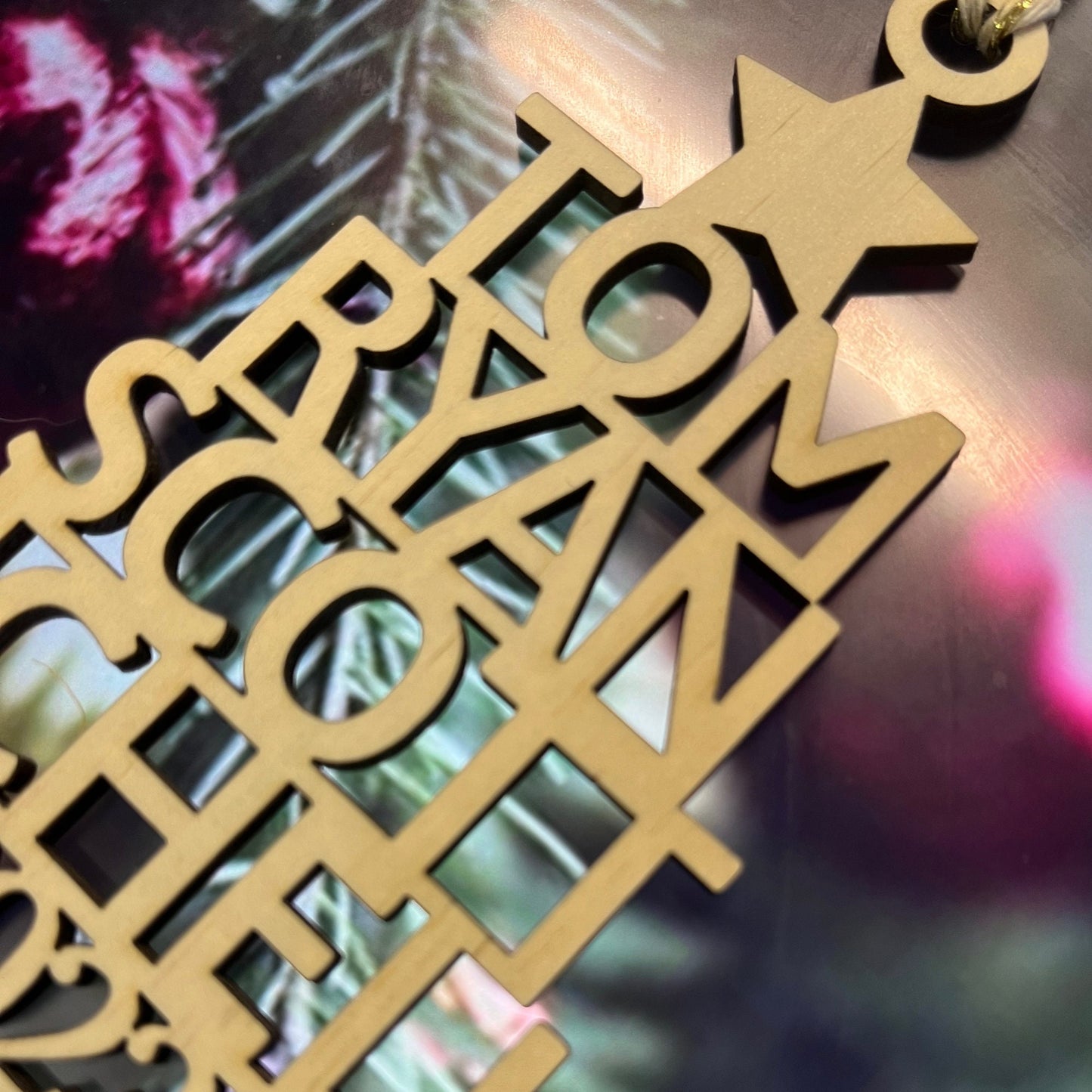 Personalised Name Xmas Tree Ornament