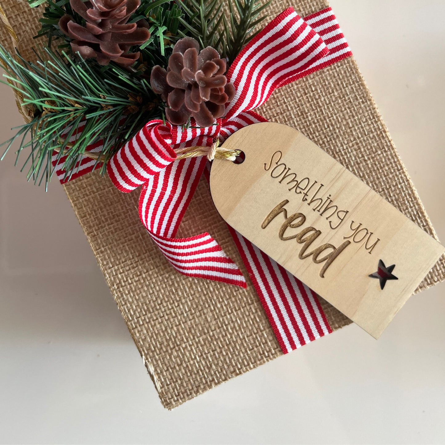 Personalised something gift tags arch design
