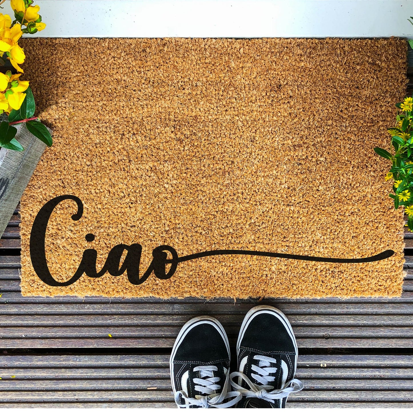 Doormat With Ciao print