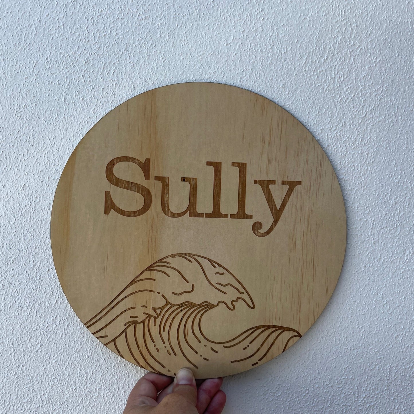 Personalised Wave Name plaque