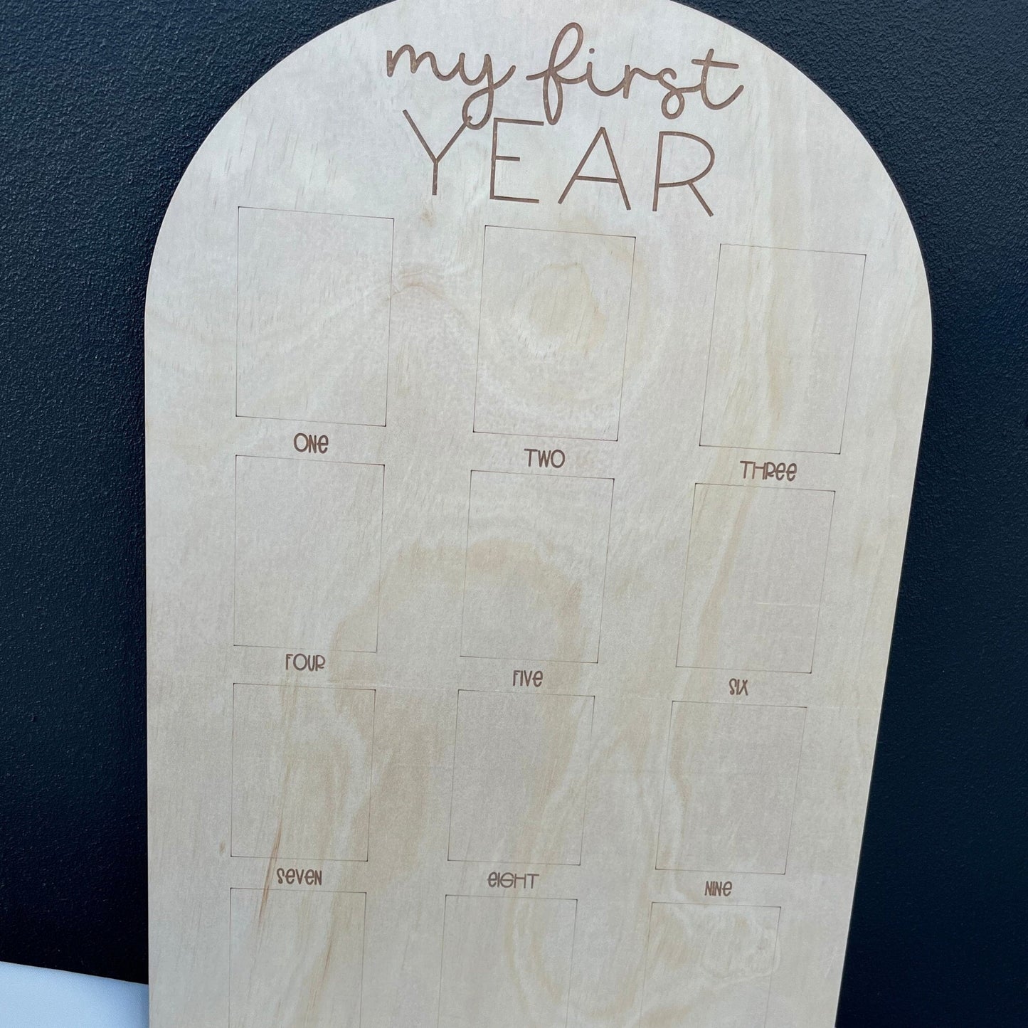 My first year photo board