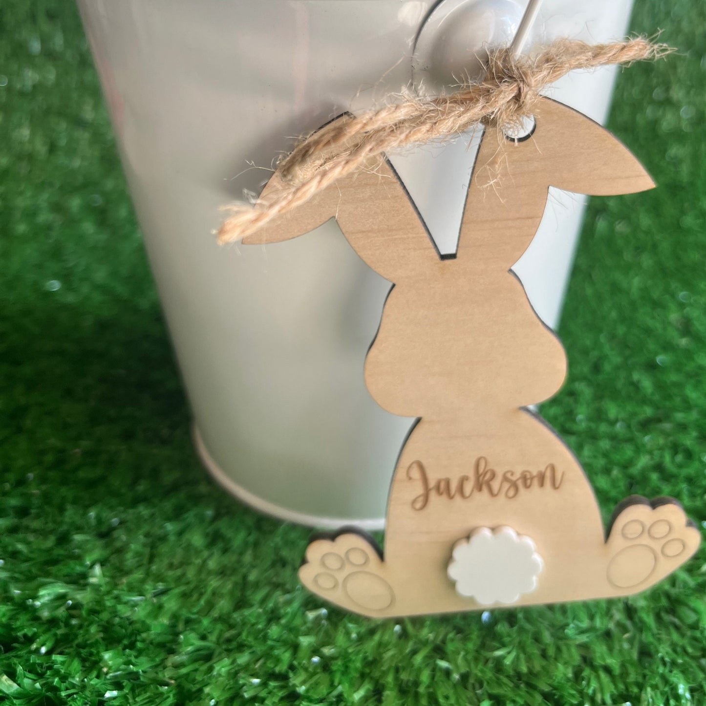 Personalised bunny tag-custom easter gift tags