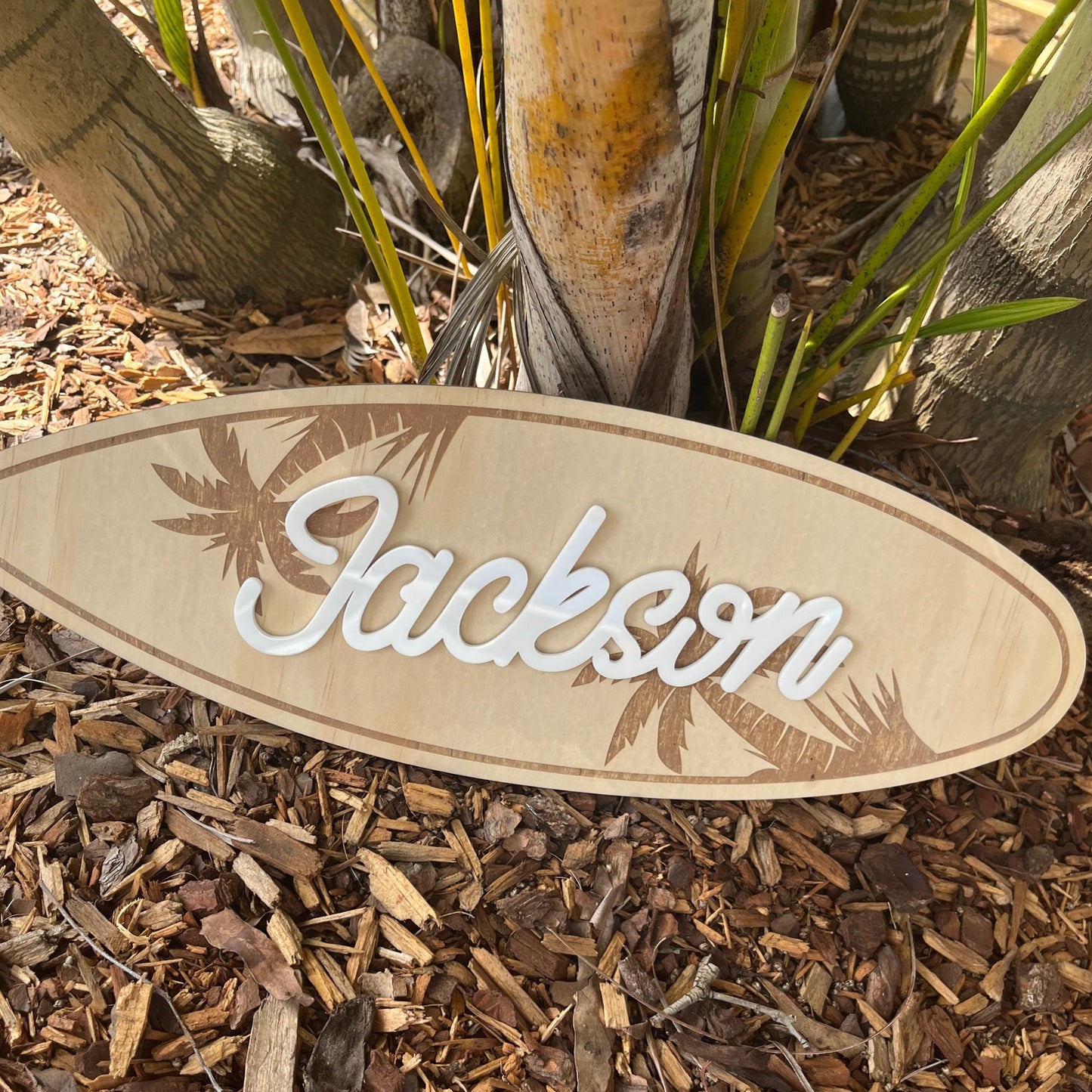 Personalised Name Sign Surfboard design