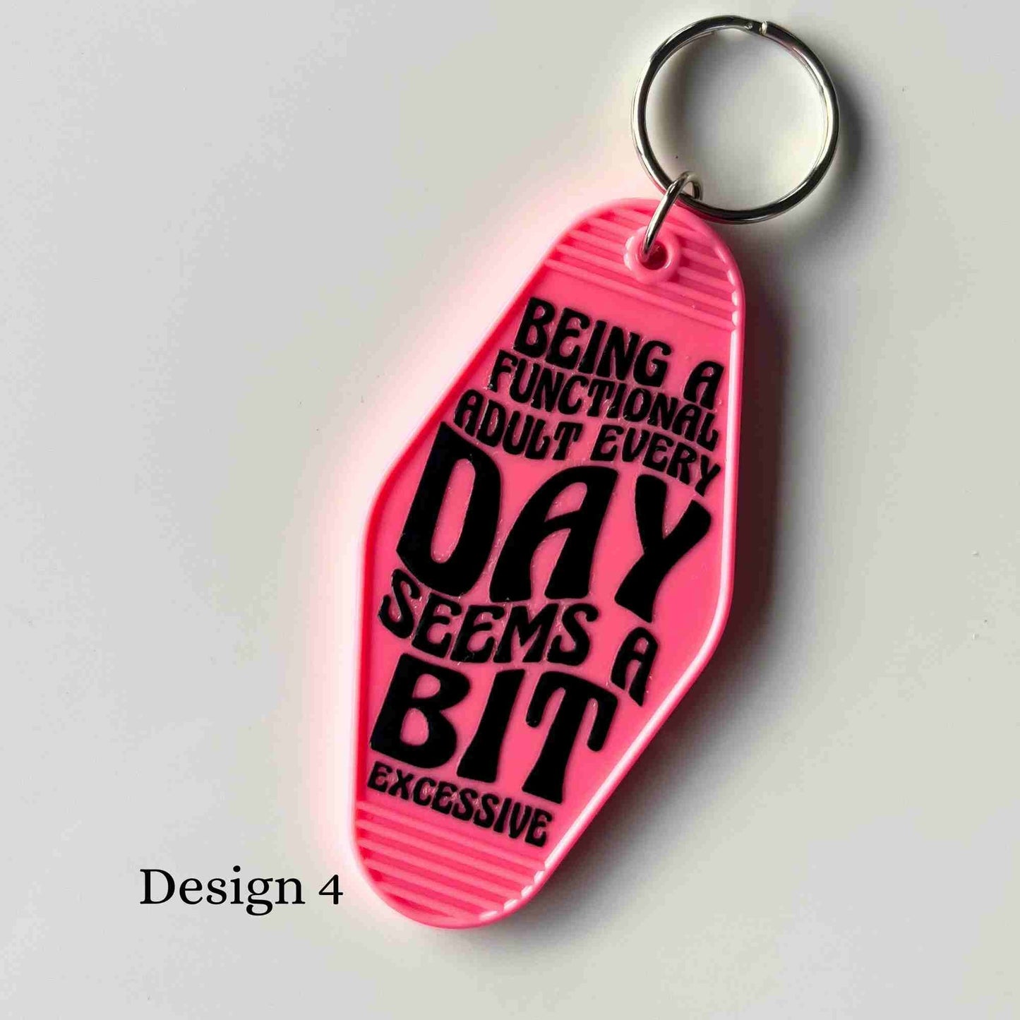 retro style motel keyring-gift for her-birthday gift -new car gift-bag tag-