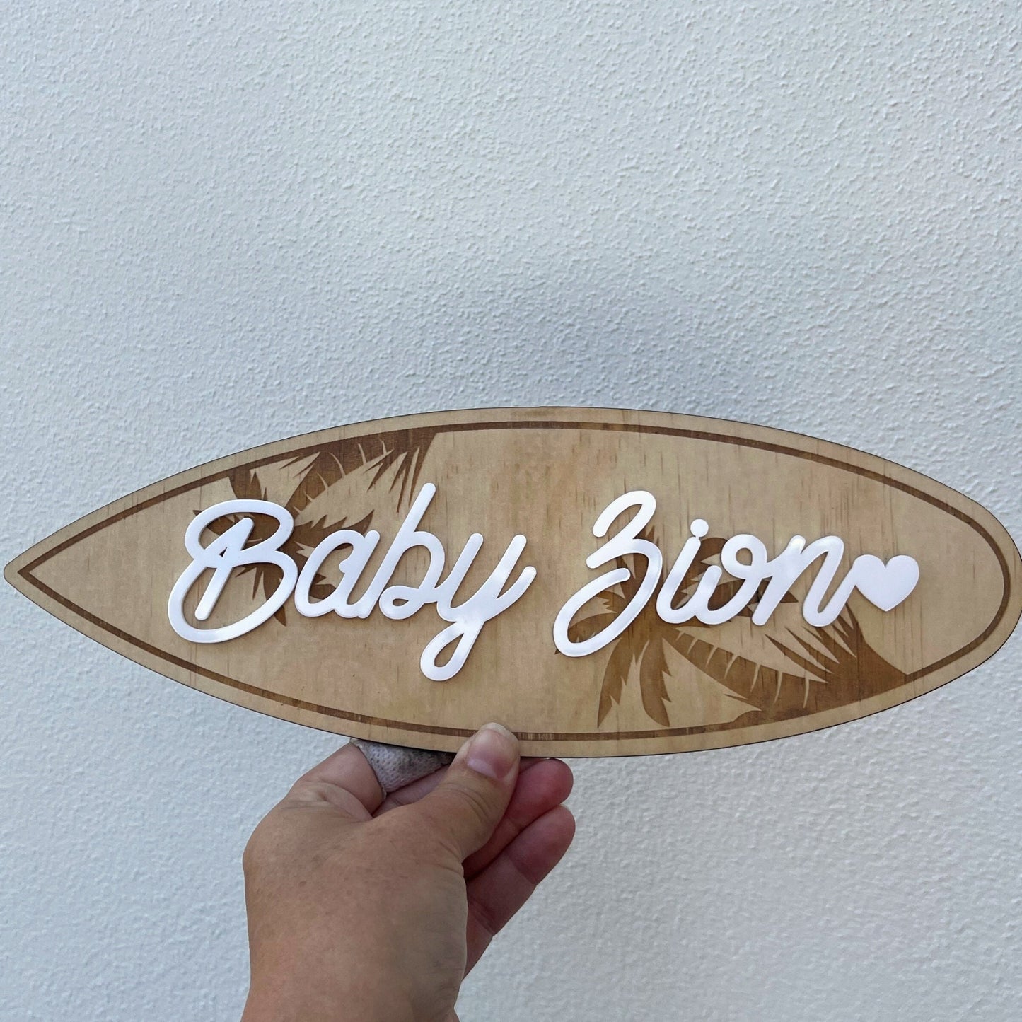 Personalised Name Sign Surfboard design
