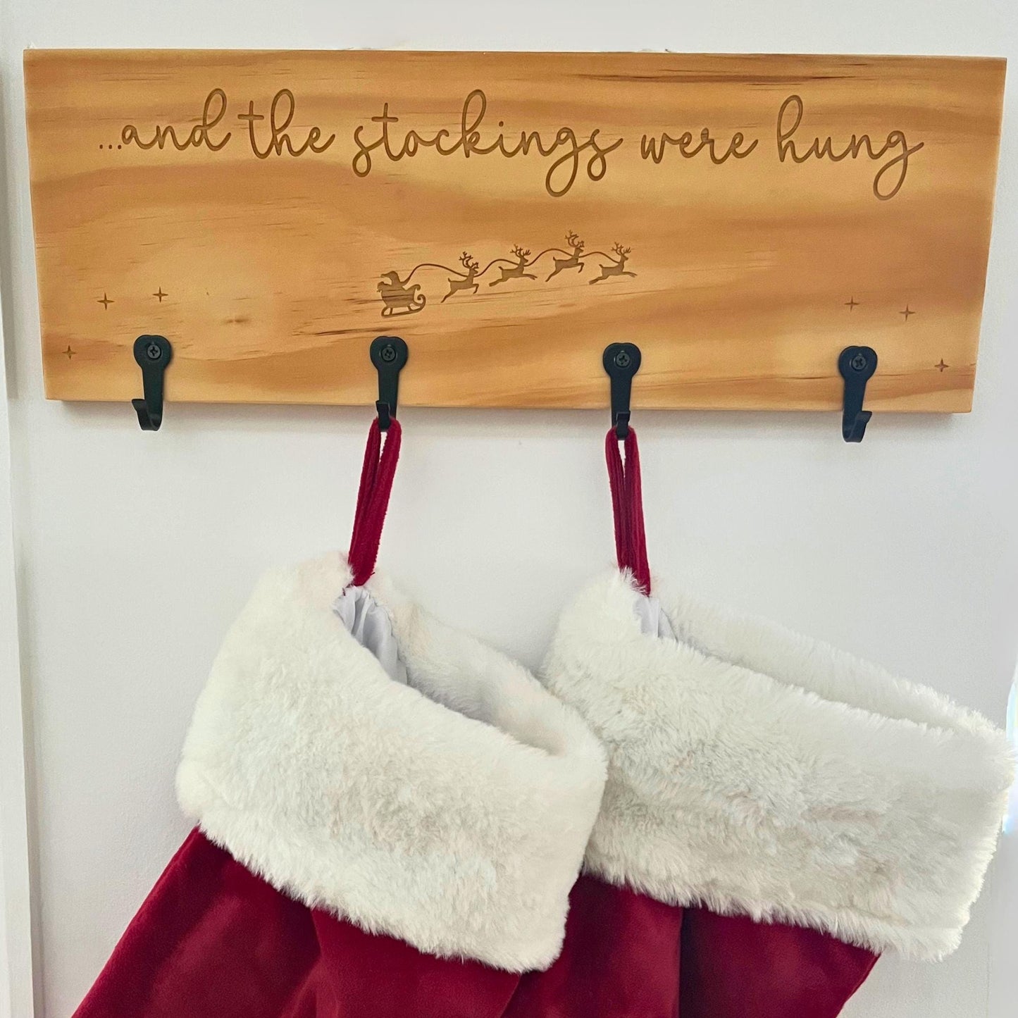 Christmas stocking hanger