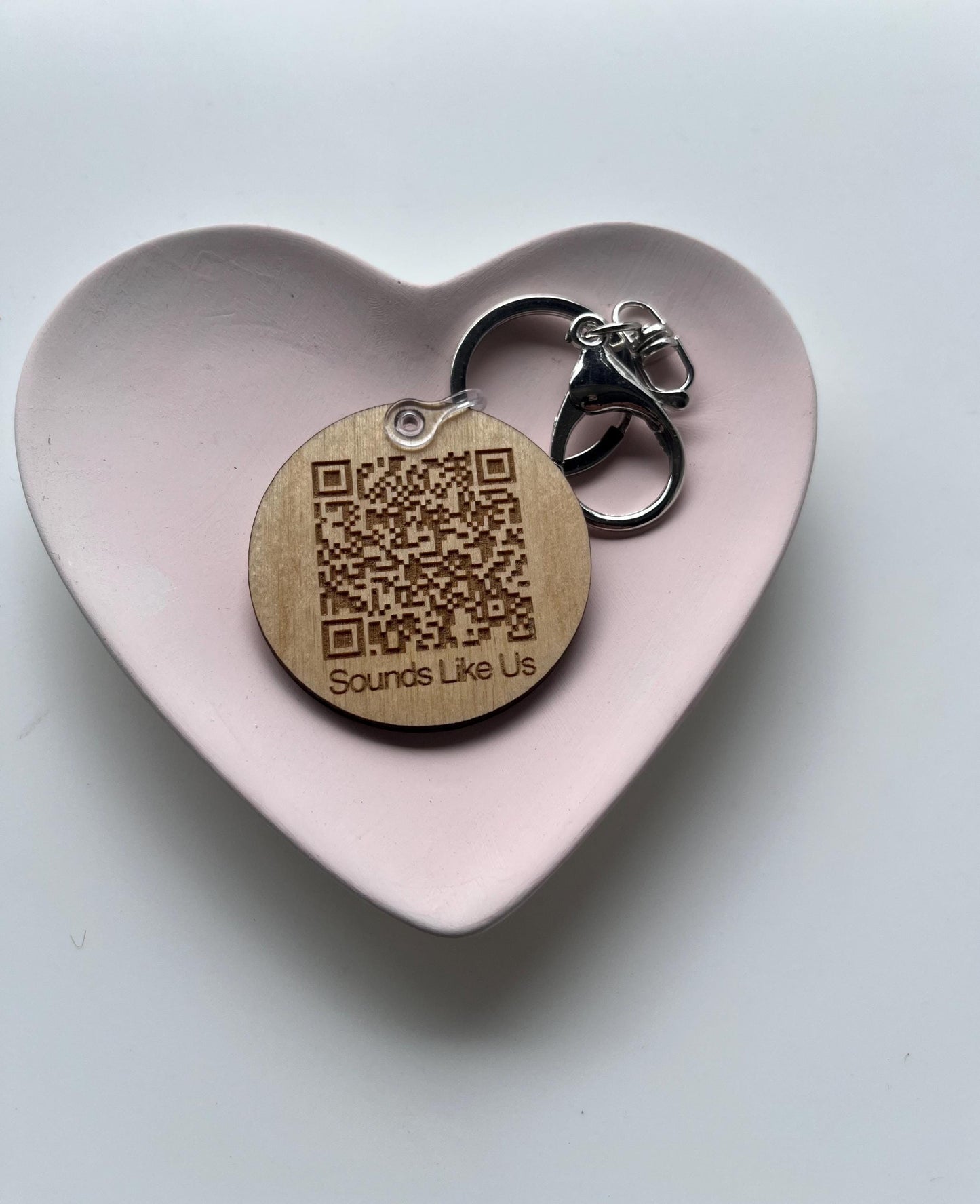 QR code keyring