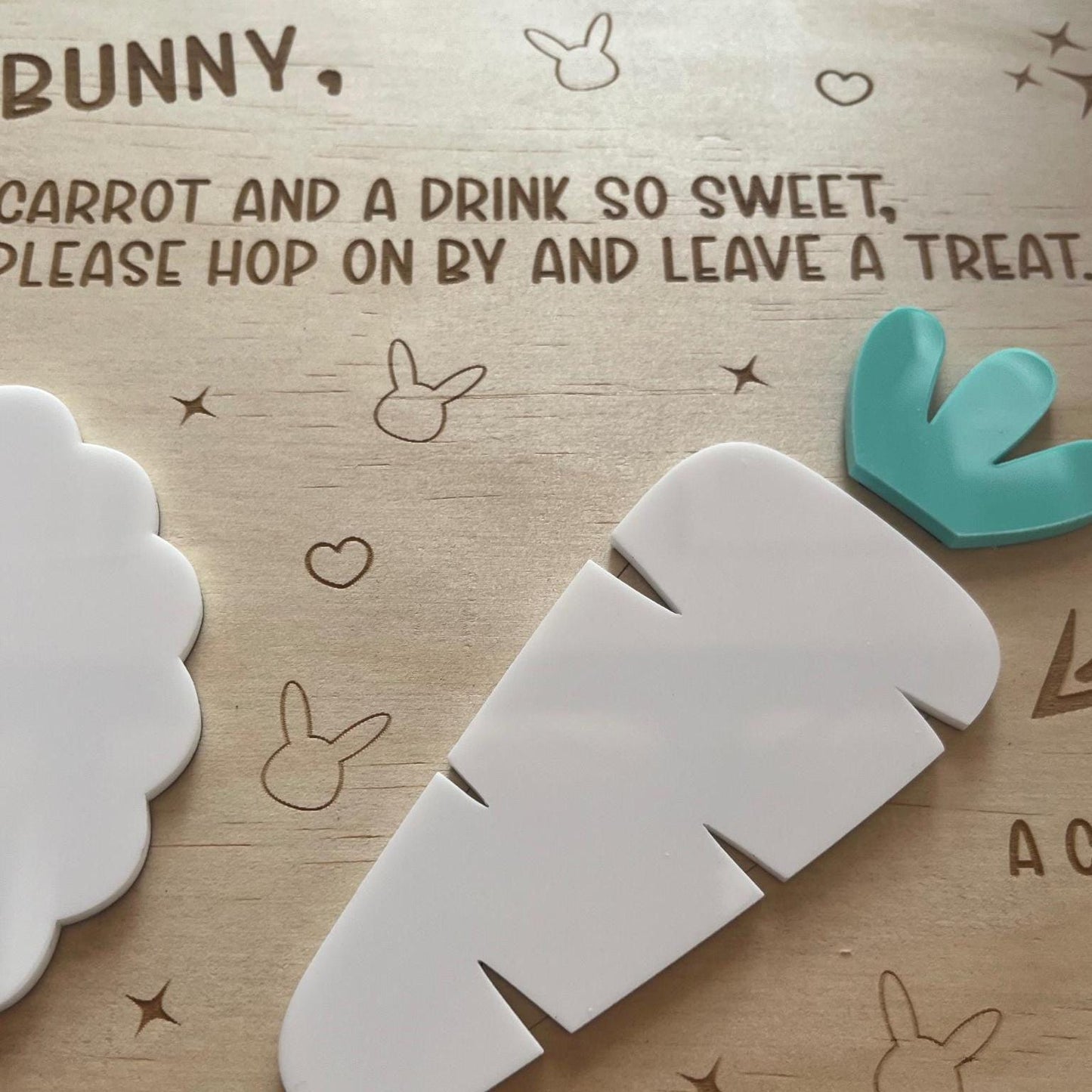 Personalised Easter bunny tray