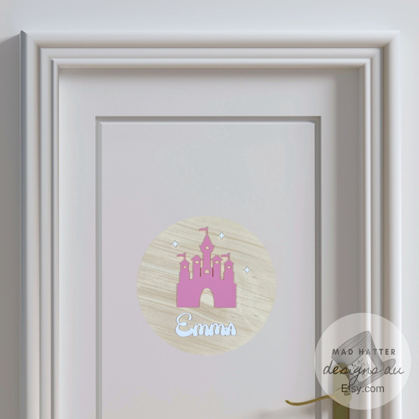 Personalised Name Sign with Castle