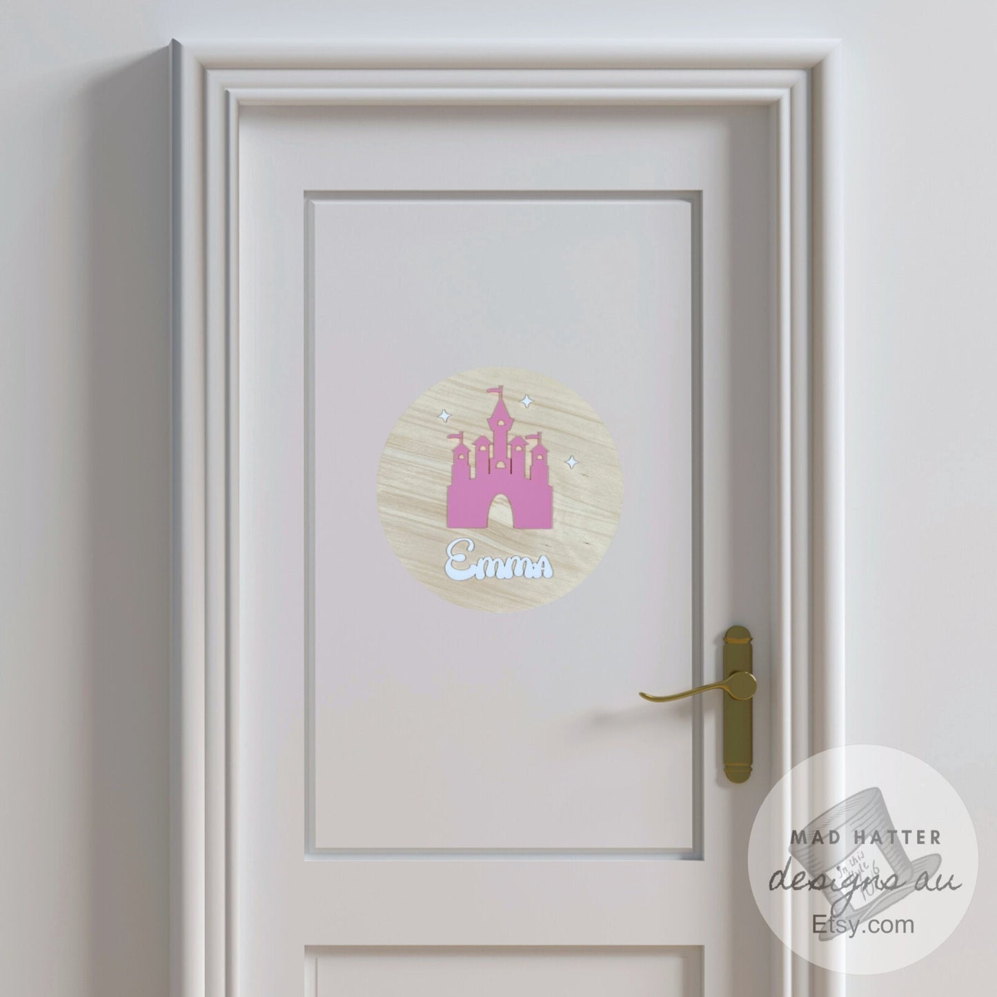 Personalised Name Sign with Castle