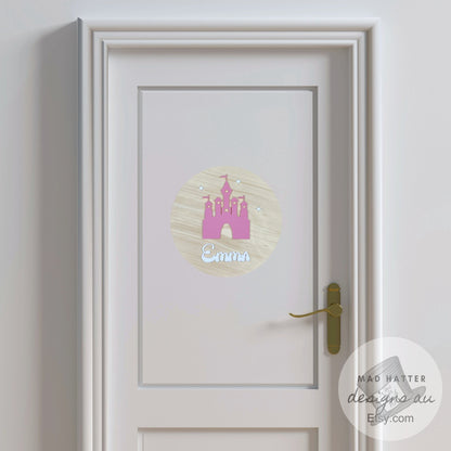 Personalised Name Sign with Castle