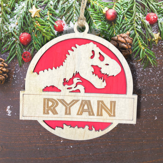 Personalised Dinosaur Ornament
