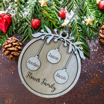 Personalised Family Christmas Ornament