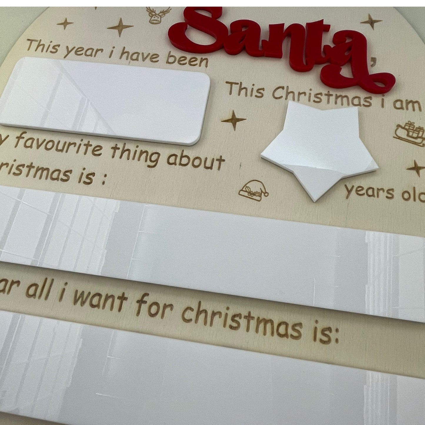Dear Santa letter reusable