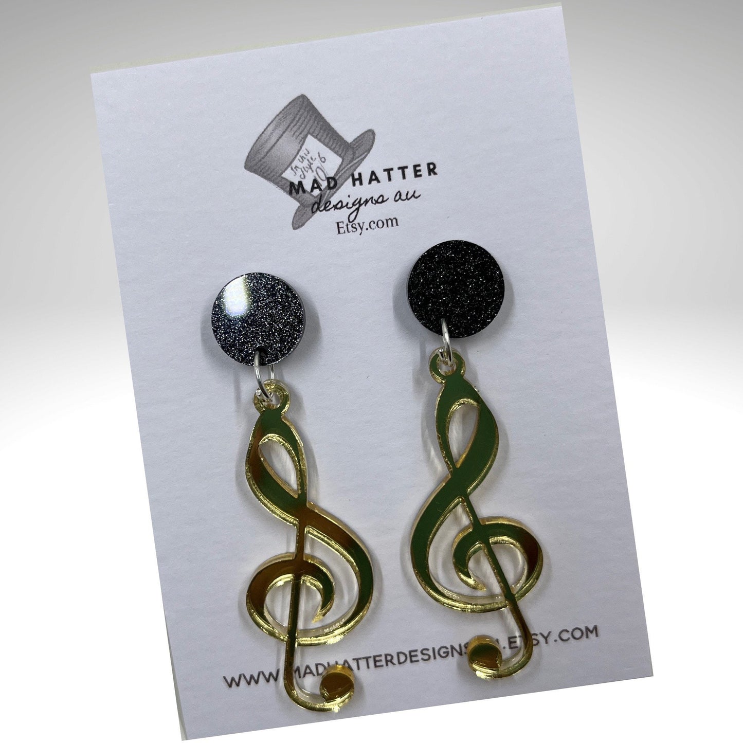 Musical theme dangle Earrings
