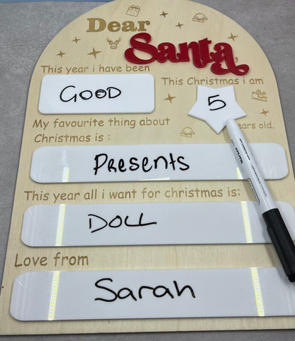 Dear Santa letter reusable