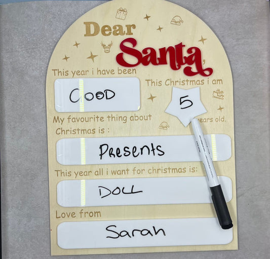 Dear Santa letter reusable