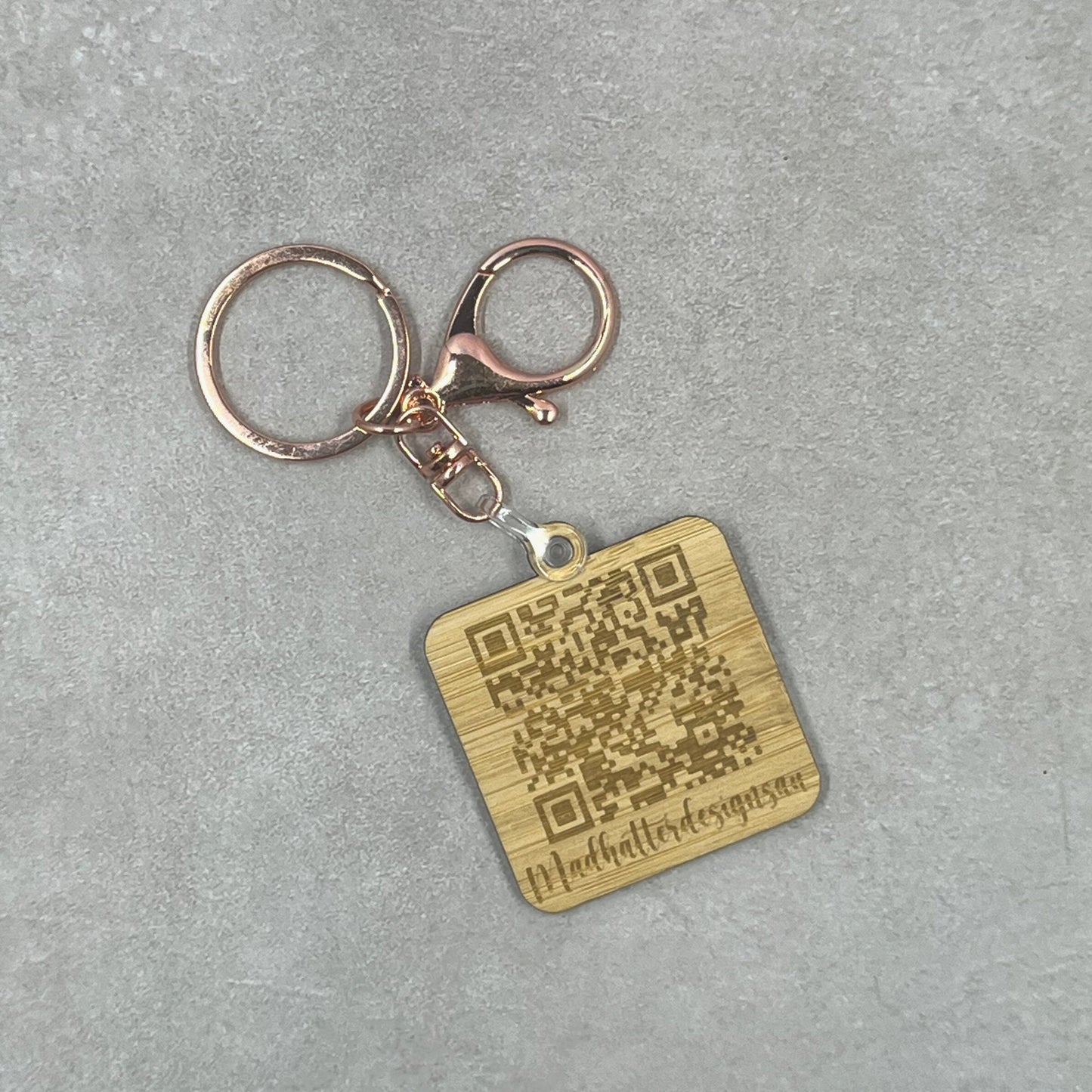 QR code keyring