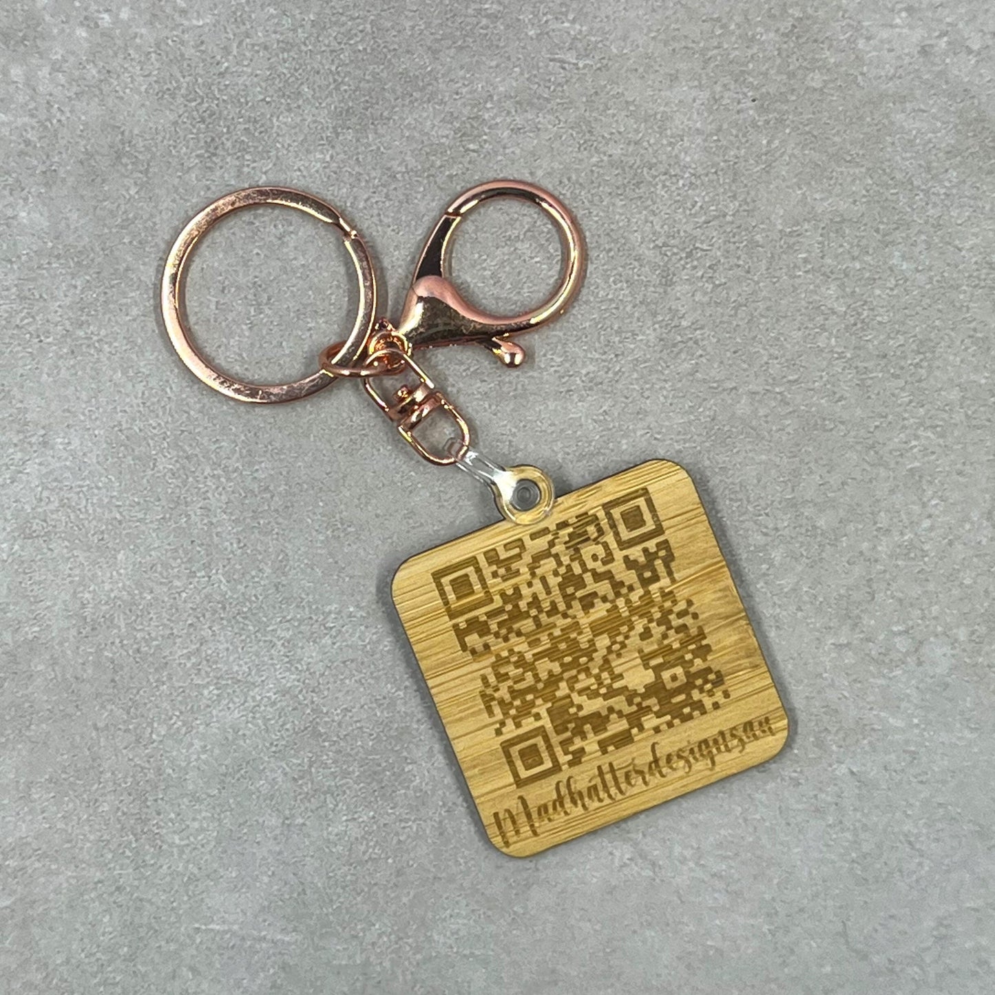 QR code keyring