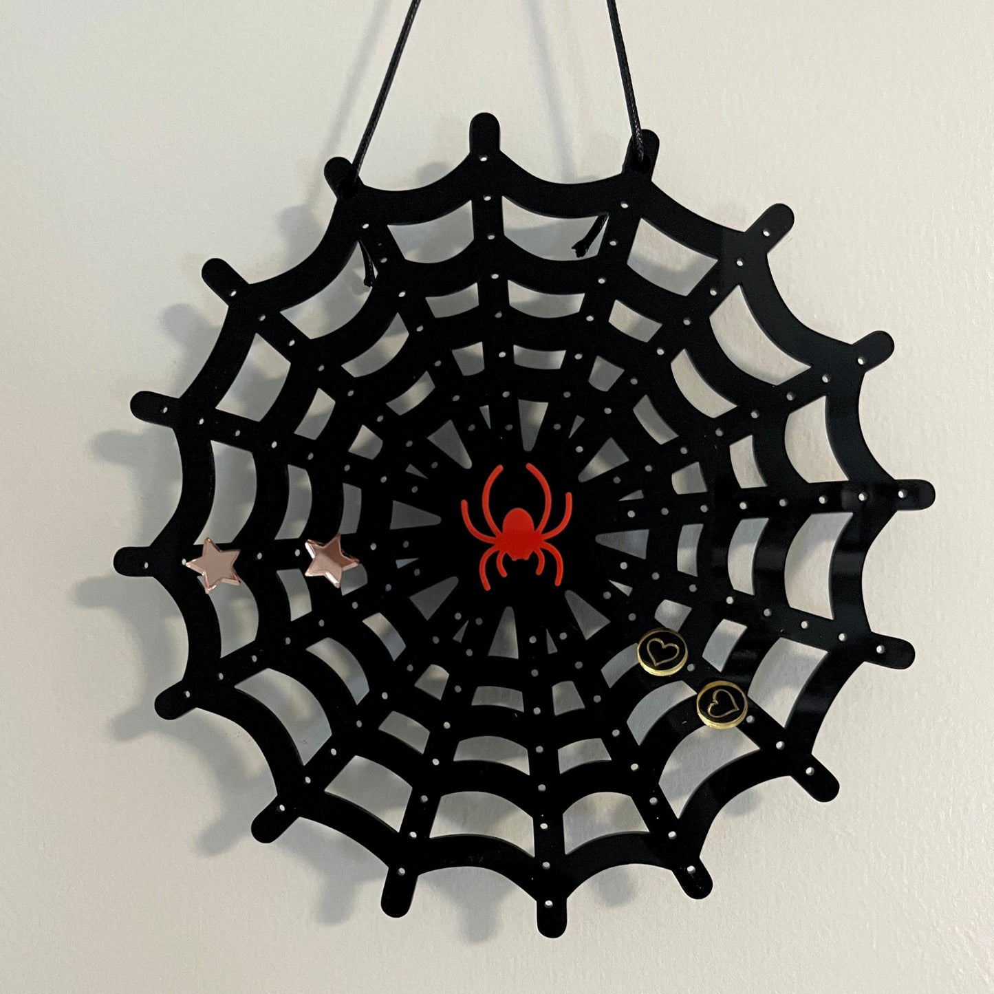 Black Spider web  Earring hanger