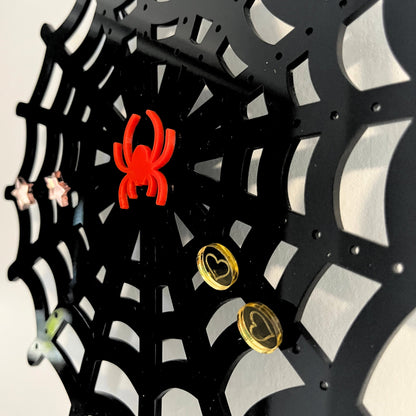 Black Spider web  Earring hanger