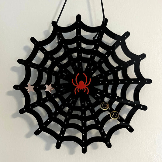 Black Spider web  Earring hanger