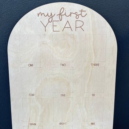 My first year photo board