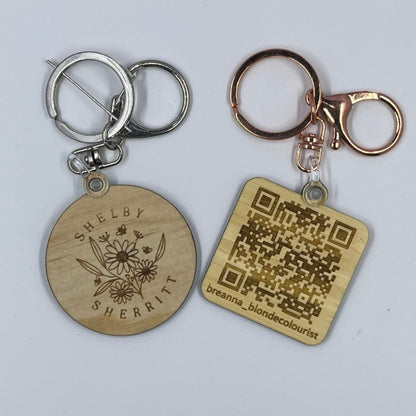 QR code keyring