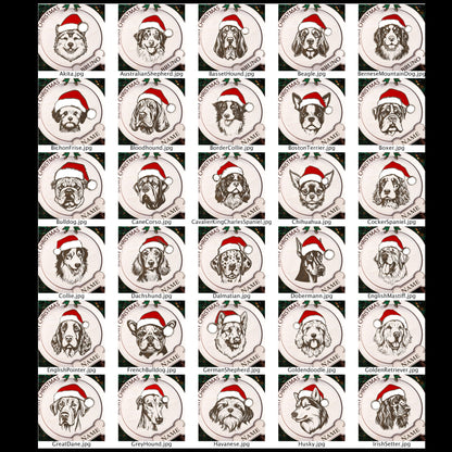 Personalised Dog Christmas Ornament