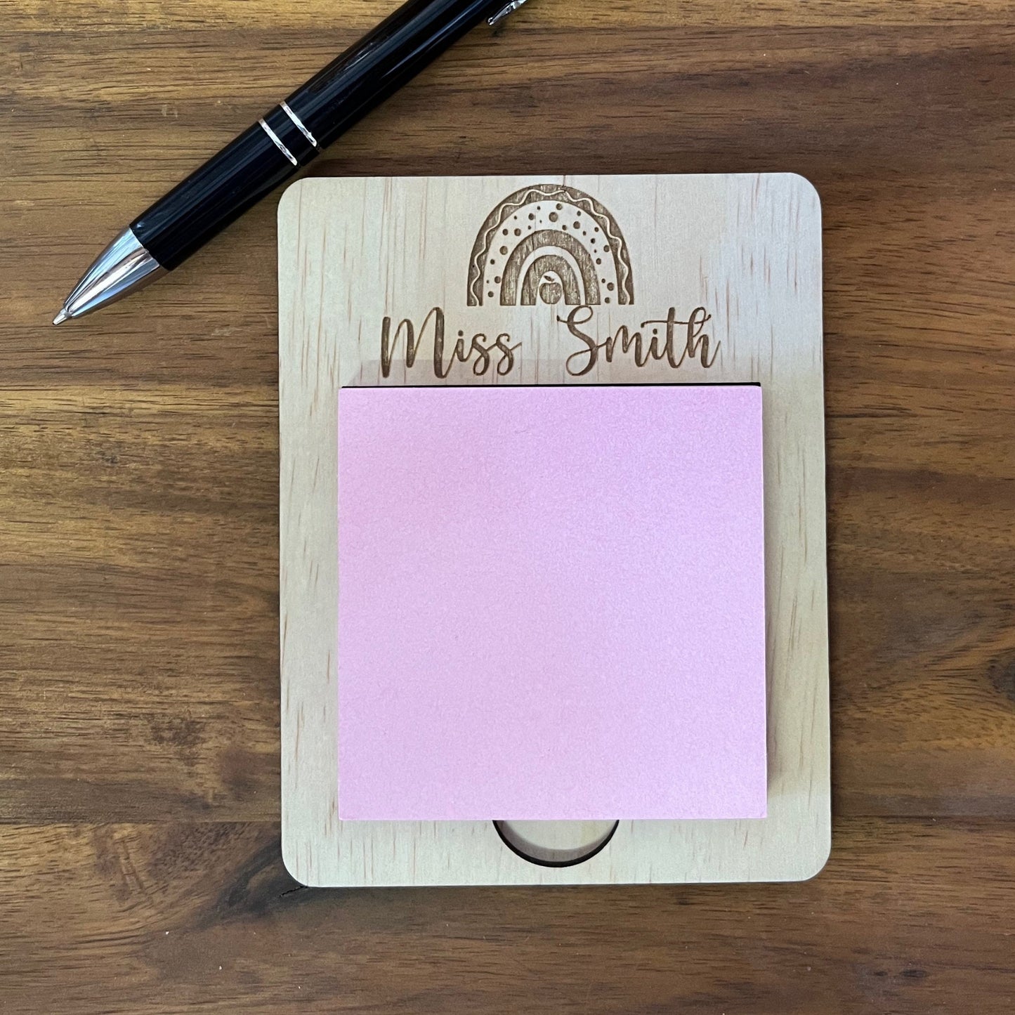 Post it note holder Personalised
