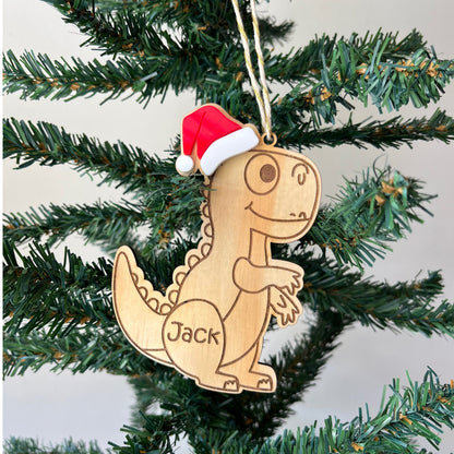 Wooden Dinosaur ornament