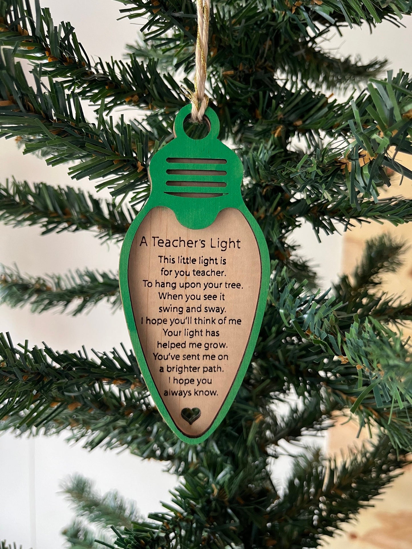Teacher's ornament