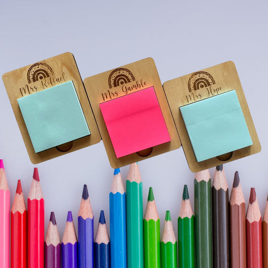 Post it note holder Personalised