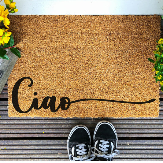 Doormat With Ciao print