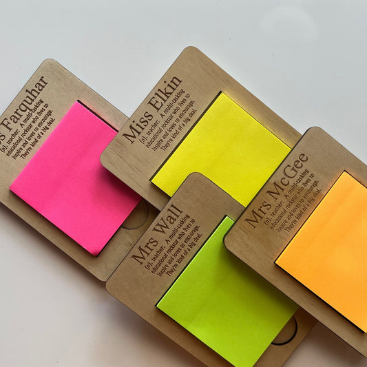 Teachers post note pad