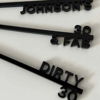Personalised Cocktail Sticks