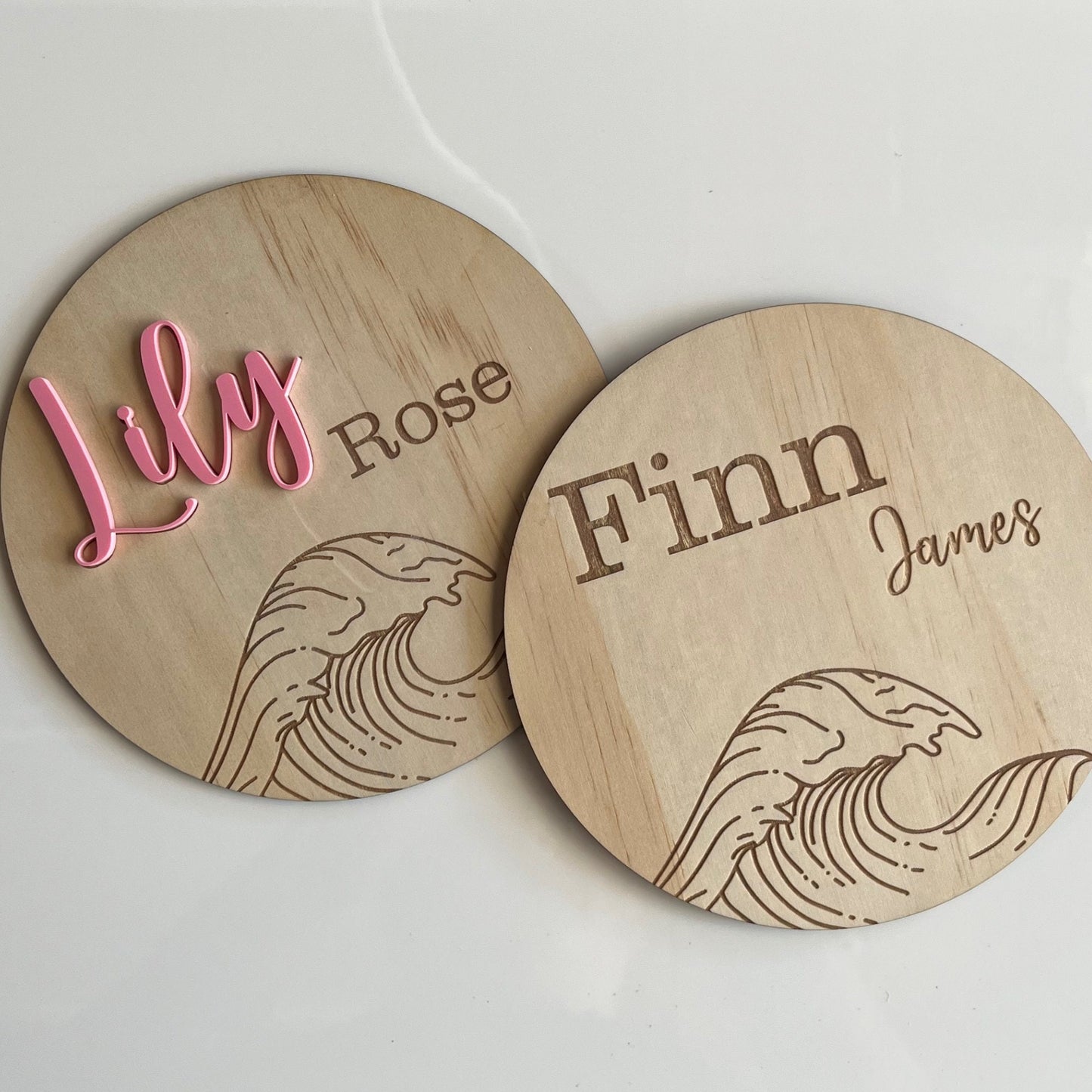 Personalised Name Sign -wave theme