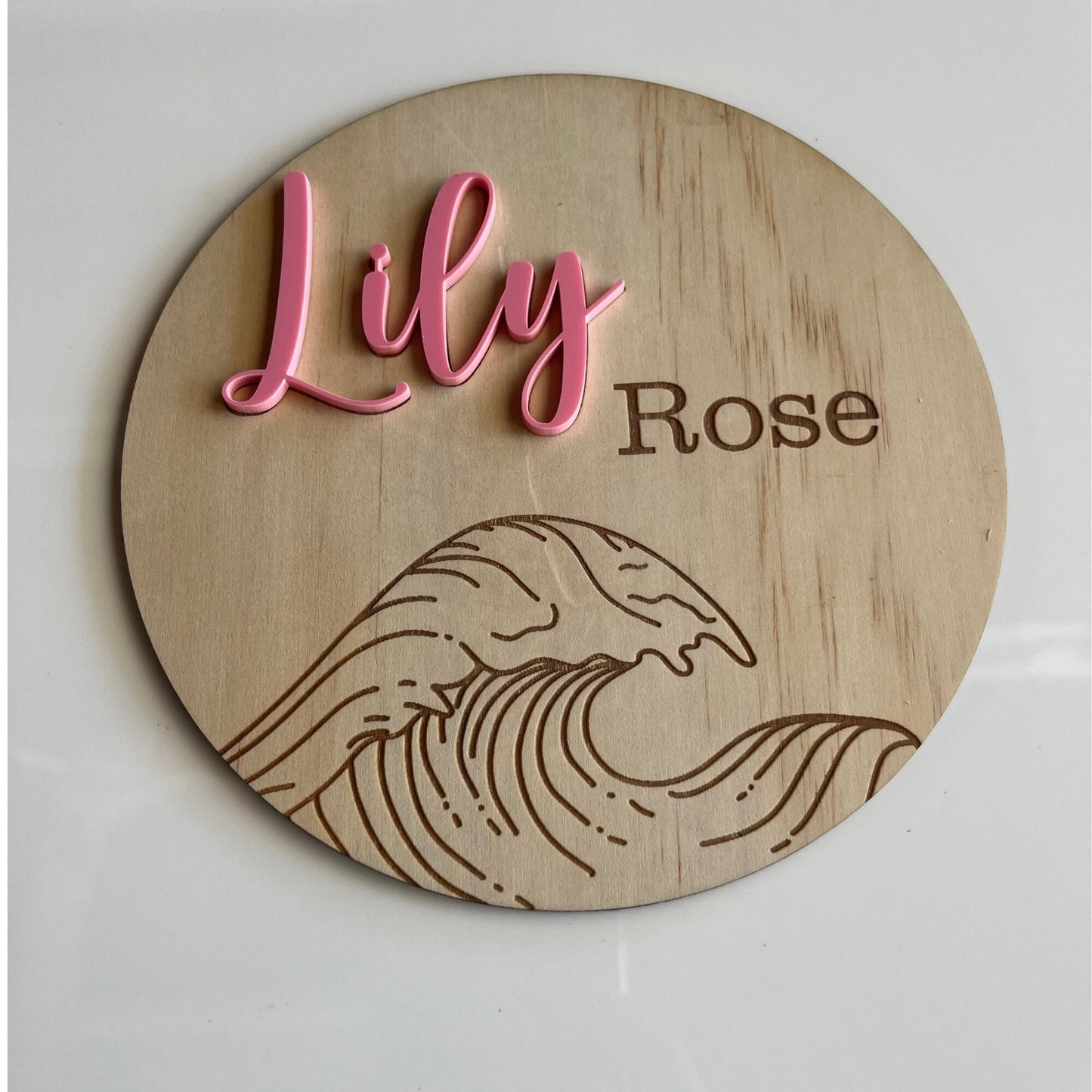 Personalised Name Sign -wave theme