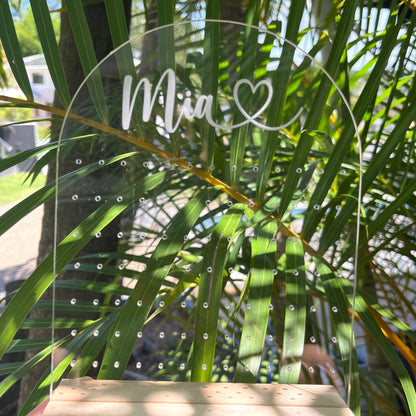 Personalised Name Earring holder