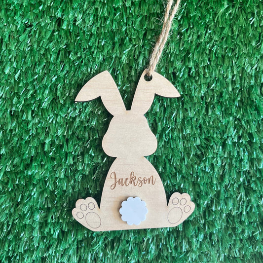 Personalised bunny tag-custom easter gift tags
