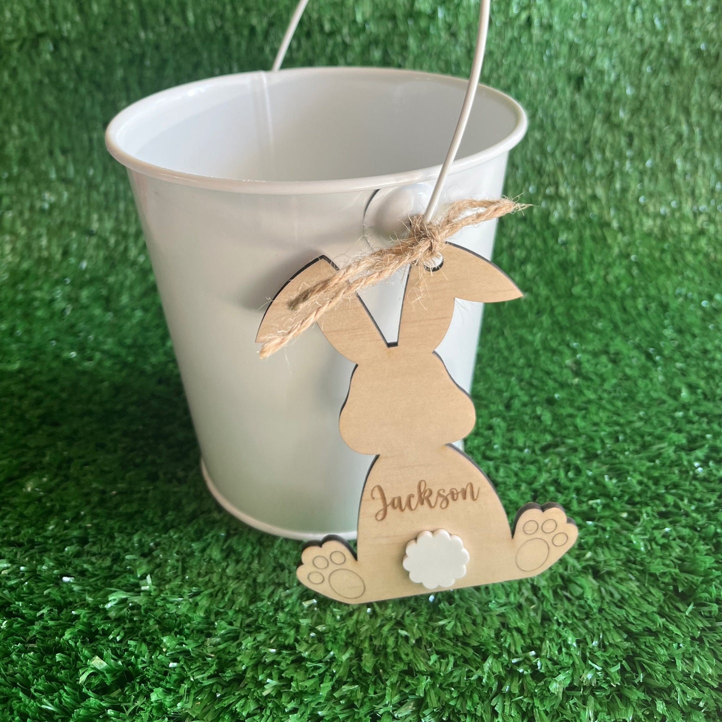 Personalised bunny tag-custom easter gift tags