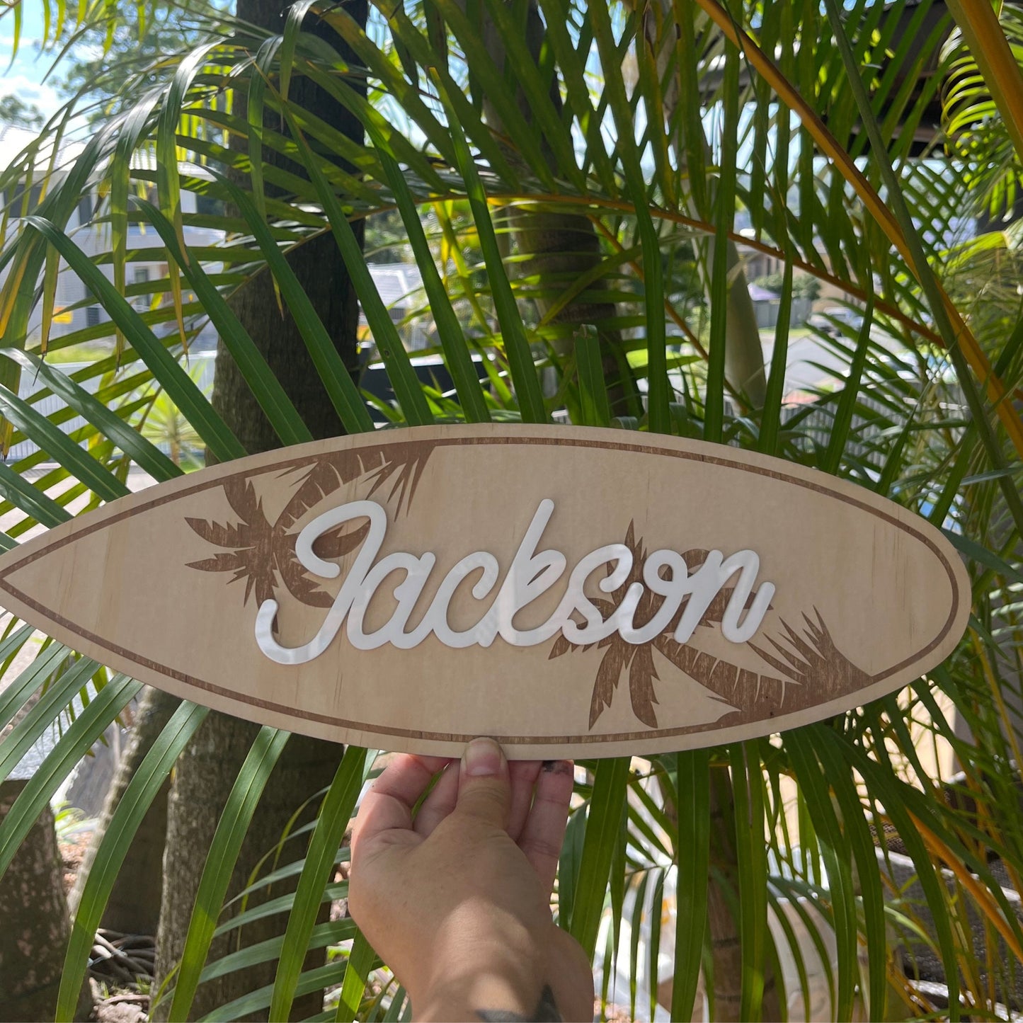 Personalised Name Sign Surfboard design