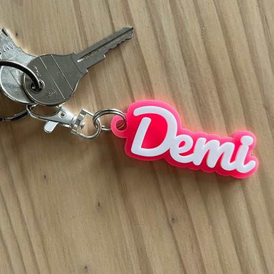 personalised Name keyring