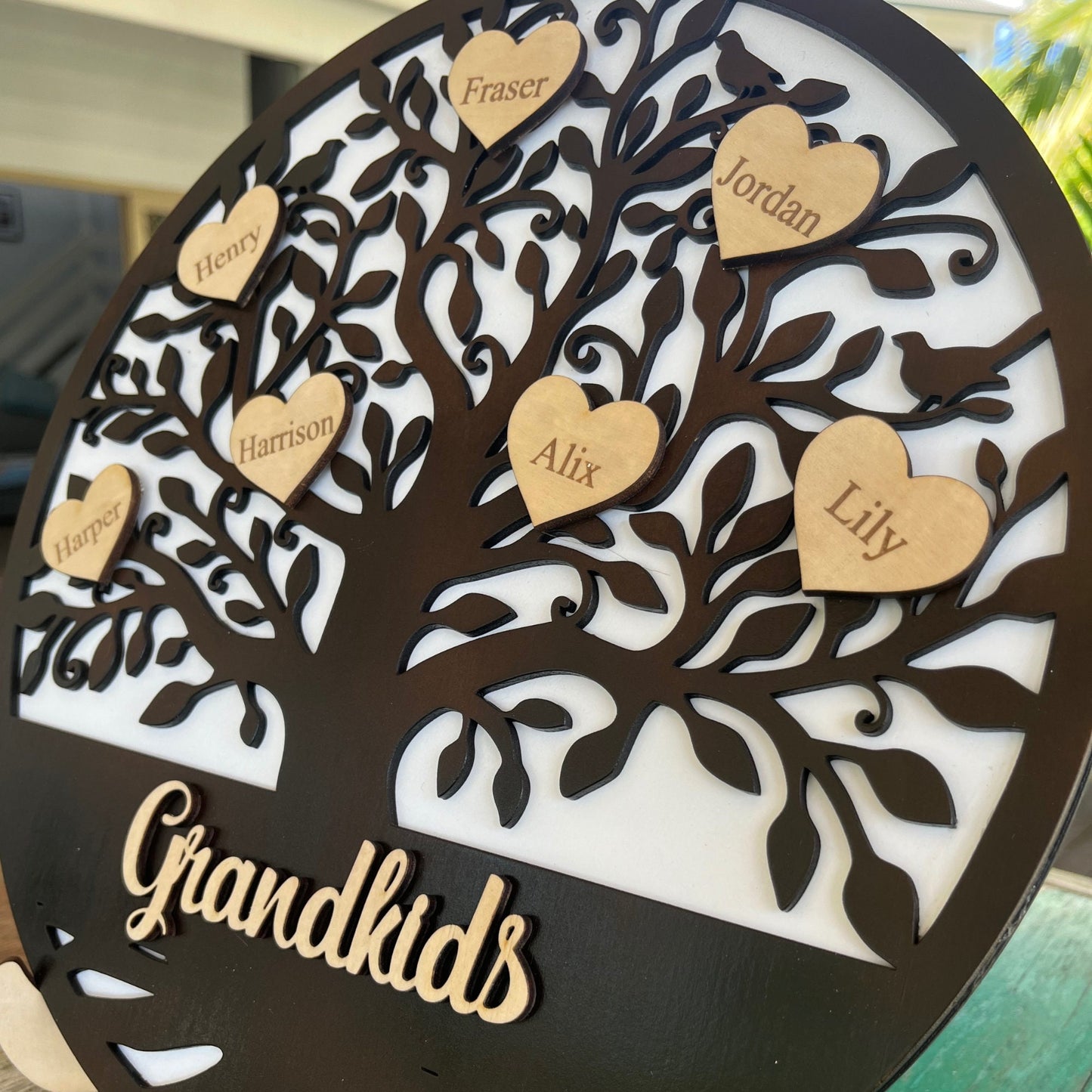 Personalised wooden Family Tree