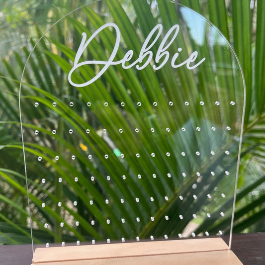 Personalised Name Earring holder