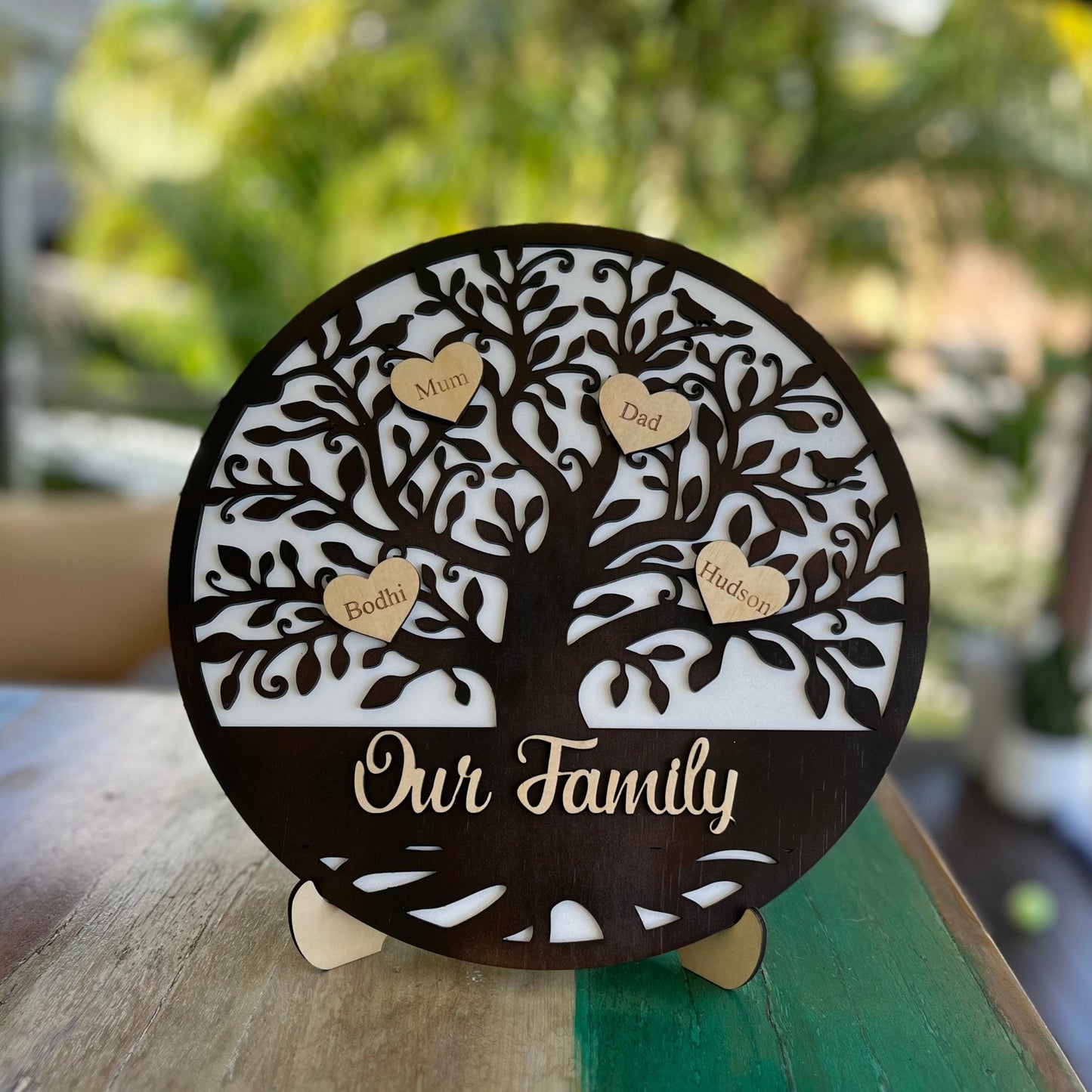 Personalised wooden Family Tree