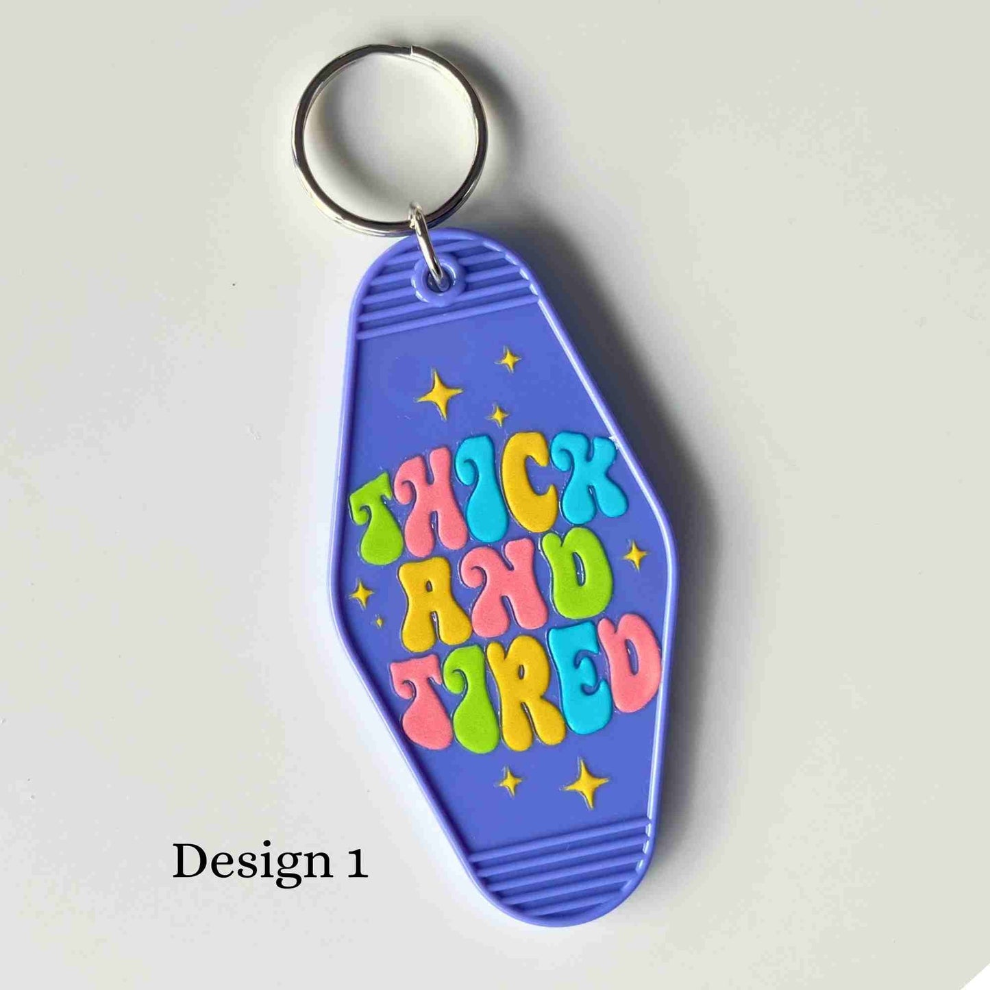 retro style motel keyring-gift for her-birthday gift -new car gift-bag tag-