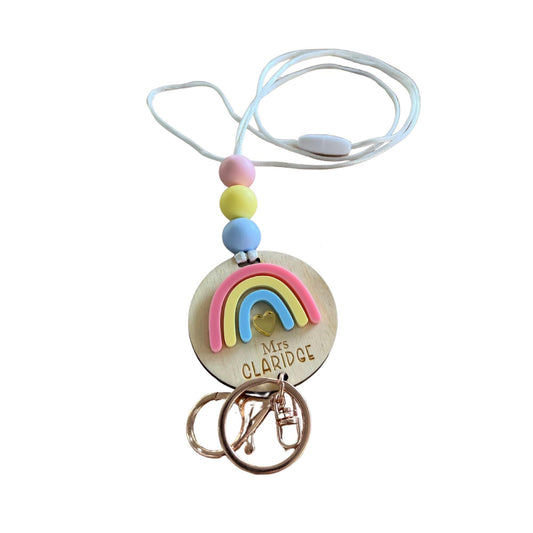 personalised notepad and lanyard set
